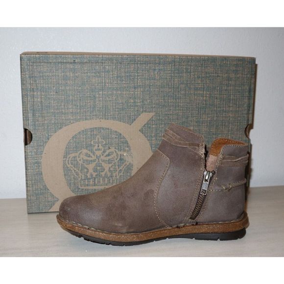 Born BR0017422 Women's SZ 8M Gray Brown Wynter Comfort Ankle Booties - Picture 3 of 11